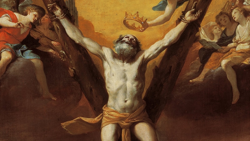 Die Kreuzigung des Heiligen Andreas | Mattia Preti, Public domain, via Wikimedia Commons