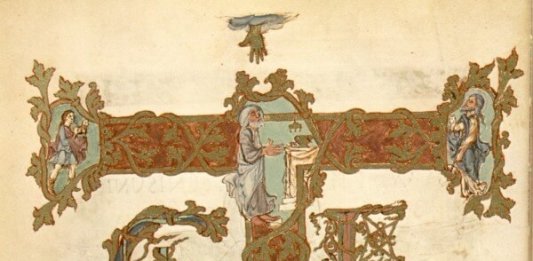 Bild: Kanoninitiale Te igitur, Archiv Oldendorf